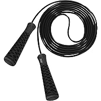 EDX Jump Rope for Fitness, Workout, Exersise - Tange-Free, Hand Grip | 10 ft