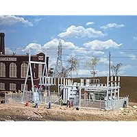 HO Scale Northern Light & Power Substation & Accessories