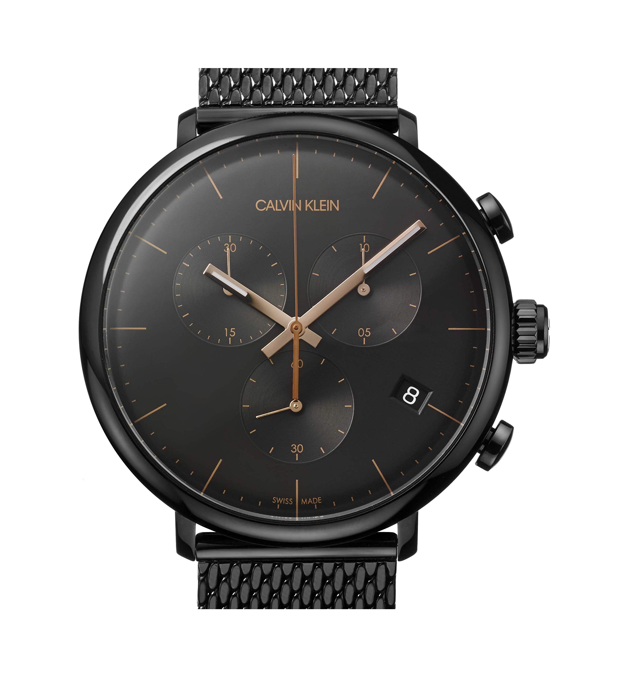 Mua Calvin Klein High Noon Men's Chrono Black PVD Mesh Bracelet with Black  Dial Watch (Model: K8M27421) trên Amazon Mỹ chính hãng 2023 | Fado