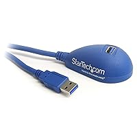 5 ft Desktop SuperSpeed USB 3.0 Extension Cable - A to A M/F - USB extension cable - USB Type A (M) to USB Type A (F) - 5 ft - black - USB3SEXT5DSK,Blue