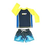 Boys' Long Sleeve Swim Set: Rashguard and Board Shorts