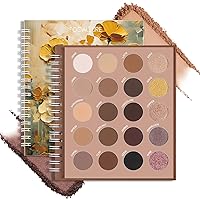 FOCALLURE BLOOMING FLOWERS SERIES Eyeshadow Palette, 20 Colors Eye Shadow Pallete, Highly Pigmented Shimmer & Matte Shades, Blendable, Long Lasting, Cosmetics Gift Kit, BR01