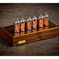 Authentic Nixie Tube Clock with Replaceable IN-14 Nixie Tubes, Motion  Temperature Humidity Sensors, Dual RGB Backlight, Alarm Clock, One Spare  Nixie