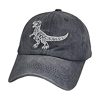 Dinosaur Boys' Baseball Caps Embroidered Washed Dad Hat Kids Ball Cap