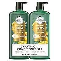 Sulfate Free Shampoo and Conditioner Set, Infused with Honey and Vitamin B, Moisturizing, Safe for Color Treated Hair, Paraben & Mineral Oil-Free, bio:renew, 20.2 Fl Oz Each, 2 Pack