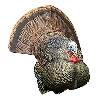 LCD Strutter Durable Realistic Lifelike Collapsible Standing Hunting Folding Turkey Decoy with Carry Bag & Stake, AVX8004