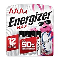 AAA Batteries, Max Triple A Alkaline, 4 Count