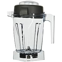 Vitamix 15255 Tritan Copolyester Containers with Wet Blade and Lid,Clear 48oz