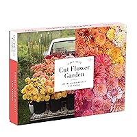 Galison Floret Farm's Cut Flower Garden 500 Piece Double Sided Jigsaw Puzzle, Fun and Challenging Puzzle with Close Up of Colorful Flowers on One Side and Vintage Truck Filled with Flowers on Other