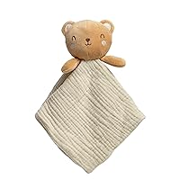 Pearhead Baby Security Blanket, Soft Baby Lovey for Babies, Snuggle Toy Stuffed Animal, Infant and Toddler Security Toy, Baby Boy or Baby Girl Lovie, New Baby Gift, Cotton Baby Blanket, Bear Lovey