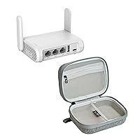 GL.iNet GL-SFT1200 (Opal) Secure Travel WiFi Router & GL.iNet Gadget Organizer Case for Travel Routers (Grey)