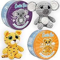 Crochet Kits for Beginners - Koala Coal and Leopard Leo - Bundle