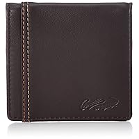Crocodile Men's Bi-Fold Wallet, Luxury Soft Lamb Leather, Box Type, Coin Case