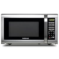 Farberware Countertop Microwave 1100 Watts, 1.6 Cu. Ft. - Microwave Oven With LED Lighting and Child Lock - Perfect for Apartments and Dorms - Easy Clean Stainless Steel