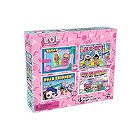 Buffalo Games - L.O.L Surprise! - Travel – 4 in 1 Jigsaw Puzzle Multipack for Children - Perfect for Family Time – (2) 48 Piece – (1) 72 Piece – (1) 100 Piece - Finished Puzzle Size 15in x 11in