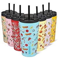 BJPKPK 18oz Insulated Tumbler With lid And Straw Stainless Steel Tumblers Travel Coffee Mug Reusable Thermal Cup,Playground
