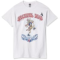 Liquid Blue Men's Plus-Size Grateful Dead Good Ol' Glory Dancing Uncle Sam Skeleton Short Sleeve T-Shirt