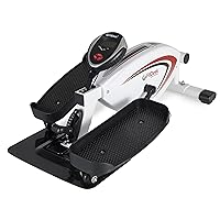 FitDesk Under Desk Bike Pedal Machine with Magnetic Resistance for Quiet, Fluid Motion - Adjustable Tension with Digital Performance Meter