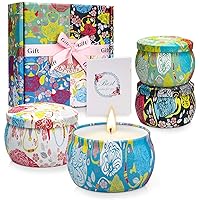 Candles, 4 Pack Scented Candles Gift Set for Women, Candles for Home Scented Soy Wax Candles for Birthday, Anniversary, Mother's Day and Christmas Gift for Her