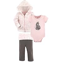 Yoga Sprout Bodysuit, Pants, and Track Jacket Set