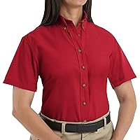 Women's Short Sleeve Poplin Dress Shirt
