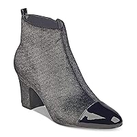 Ivanka Trump Womens Lundy 3 Closed Toe Ankle Fashion Boots, Silver, Size