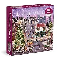 Galison Christmas Square 1000 Piece Puzzle in Square Box from Galison - Holiday Puzzle for Adults with Beautiful Artwork from Joy Laforme, Thick and Sturdy Pieces, Perfect