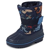 The Children's Place Unisex-Child and Toddler Faux Fur Trim Winter Snow Boots