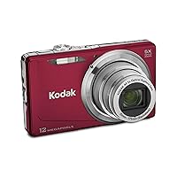 Kodak Easyshare M381 12.4MP Digital Camera with 5x Optical Zoom and 3-inch LCD (Red)