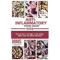 ANTI-INFLAMMATORY FOODS CHART : Find out How to Eat Right to Lose Weight, Relieve Pain, and Balance Hormones/ 21-Day Meal Plan (Dr Roger’s Healthy Heart Food Chart Encyclopedia) ANTI-INFLAMMATORY FOODS CHART : Find out How to Eat Right to Lose Weight, Relieve Pain, and Balance Hormones/ 21-Day Meal Plan (Dr Roger’s Healthy Heart Food Chart Encyclopedia) Kindle Paperback Hardcover