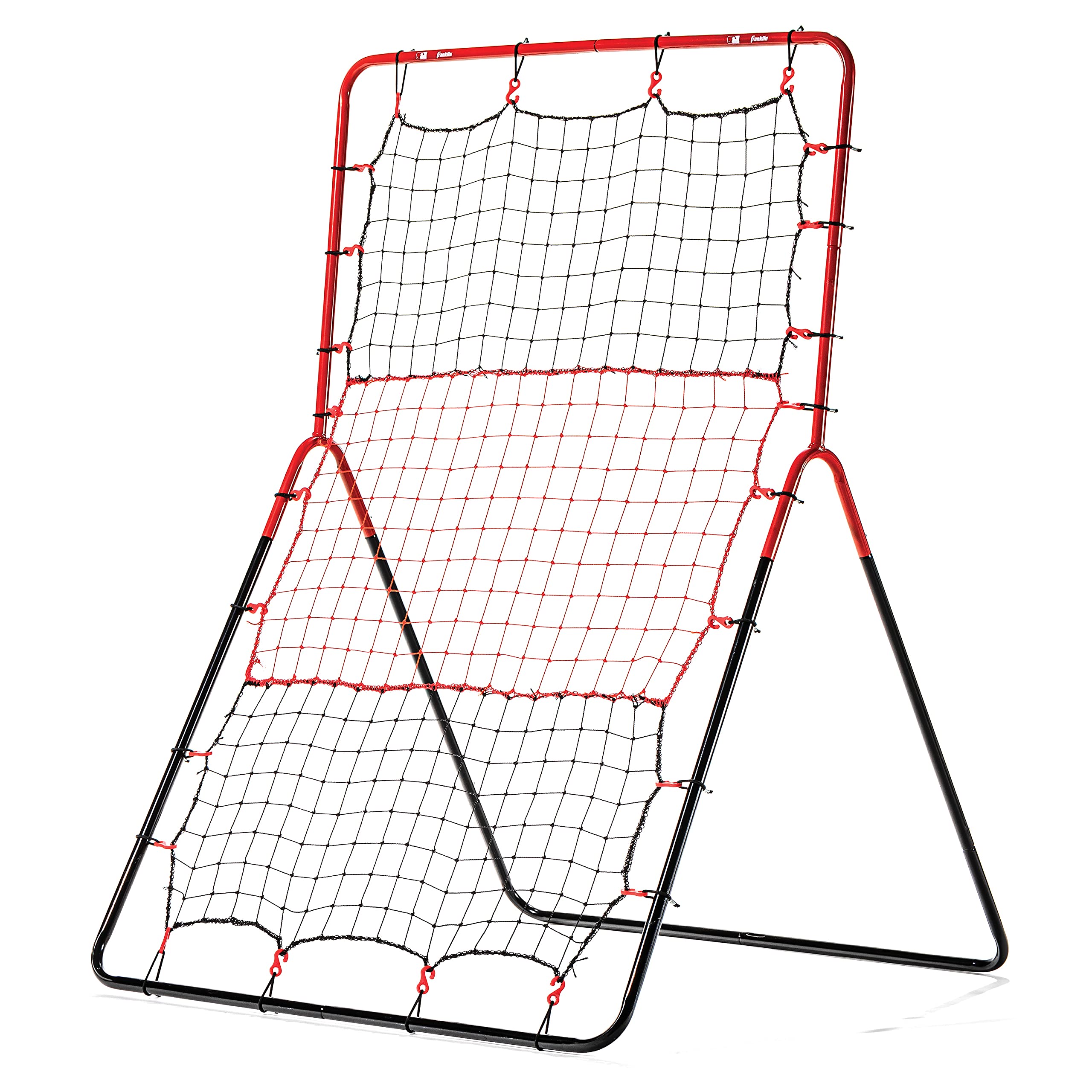 Franklin Sports Baseball Rebounder Net - 3-Way Baseball + Softball Pitchback Net + Fielding Trainer - Bounce Back Net for Fielding + Throwing Practice