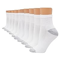 Hanes womens Value, Ankle Soft Moisture-wicking Socks, Available in 10 and 14-packs