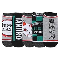 Bioworld Demon Slayer Mixed Icons Knit 5-Pack Women's Ankle Socks