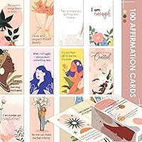 BRYTEFY 100 Empowering Affirmation Cards for Women, Daily Motivation with Thought-Provoking Questions, Mindfulness, Inspiration, and Meditation and Self Care Gift For Women.