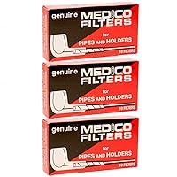 Filters for Pipes and Holders 3 Boxes of 10 Filters (Total 30 Filters)