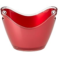 Prodyne Vino Gondola Wine Bucket, Red, 2 Bottle