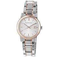 Burberry Women's BU9105 Large Check Two Tone Stainless Steel Bracelet Watch