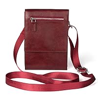 Belt Carry Bag Mult Pockets Crossbody Bag, Men's Messenger Bags Classic Vintage Leather Shoulder Crossbody Bag