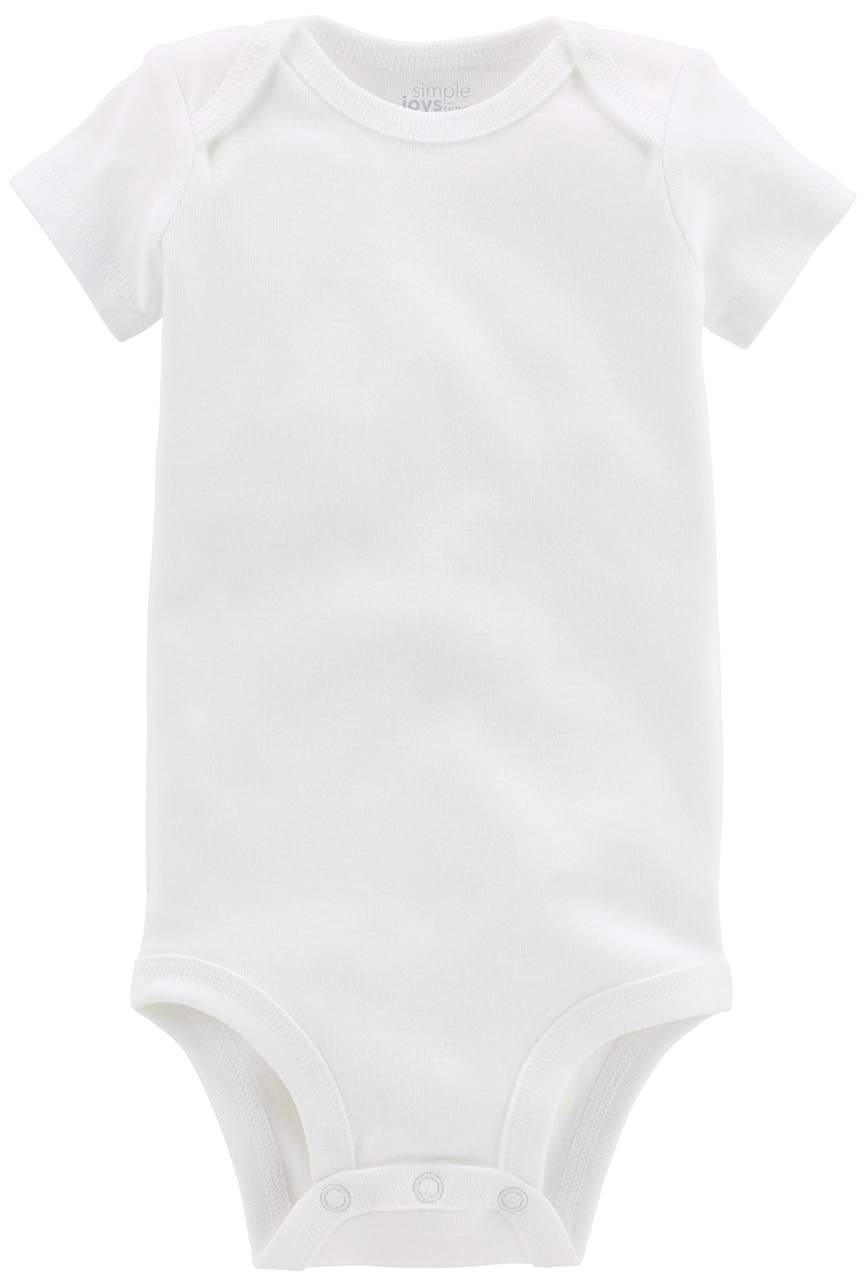 Simple Joys by Carter's Unisex Babies' Short-Sleeve Bodysuit, Pack of 3