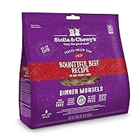 Stella & Chewy's Freeze-Dried Raw Cat Dinner Morsels – Grain Free, Protein Rich Cat & Kitten Food – Bountiful Beef Recipe – 18 oz Bag