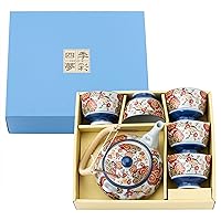 Saikai Pottery Hasami Ware 31784-TCS012 Teapot, Earthenware Bottle, Tea Set, 20.3 fl oz (600 ml), Nishikheian Cherry Blossom, Comes in a Presentation Box