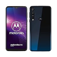 Motorola One Macro (6,2 Inch HD Plus Display, Macro Vision Camera, 64 GB/ 4 GB, Android 9.0, Dual SIM Smartphone), Space Blue