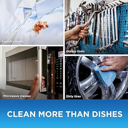 Dawn Dish Soap Platinum Dishwashing Liquid + Non-Scratch Sponges for Dishes, Refreshing Rain Scent, Includes 3x24oz + 2 Sponges (Packaging May Vary)