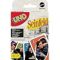 Mattel Games UNO Seinfeld Card Game for Kids, Adults & Family with Deck & Special Rule Inspired by The TV Show