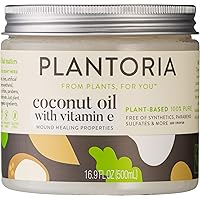 Plant Based Organic Coconut Oil With Vitamin E | Nourishing Hydrating Pure Natural Vegan Coconut Oil For Skin | Moisturize Skin, Heal Wounds & Battle Pesky Skin Issues With Coconut Oil Cream