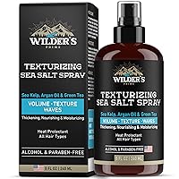 Sea Salt Spray - Hair Texturizer for Men & Women - Volume, Texture, Beach Waves & Dry Effect - Made in USA - Natural Formula as Sea Kelp, Argan Oil & Green Tea - All Hair Types - 8 oz