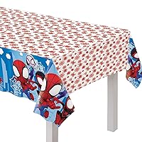 Amscan Spidey & Friends Plastic Party Table Cover - 54