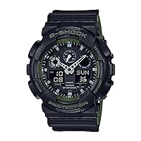 Casio GA-100L-1A G-Shock GA-100 Military Series Watch (Black / One Size)
