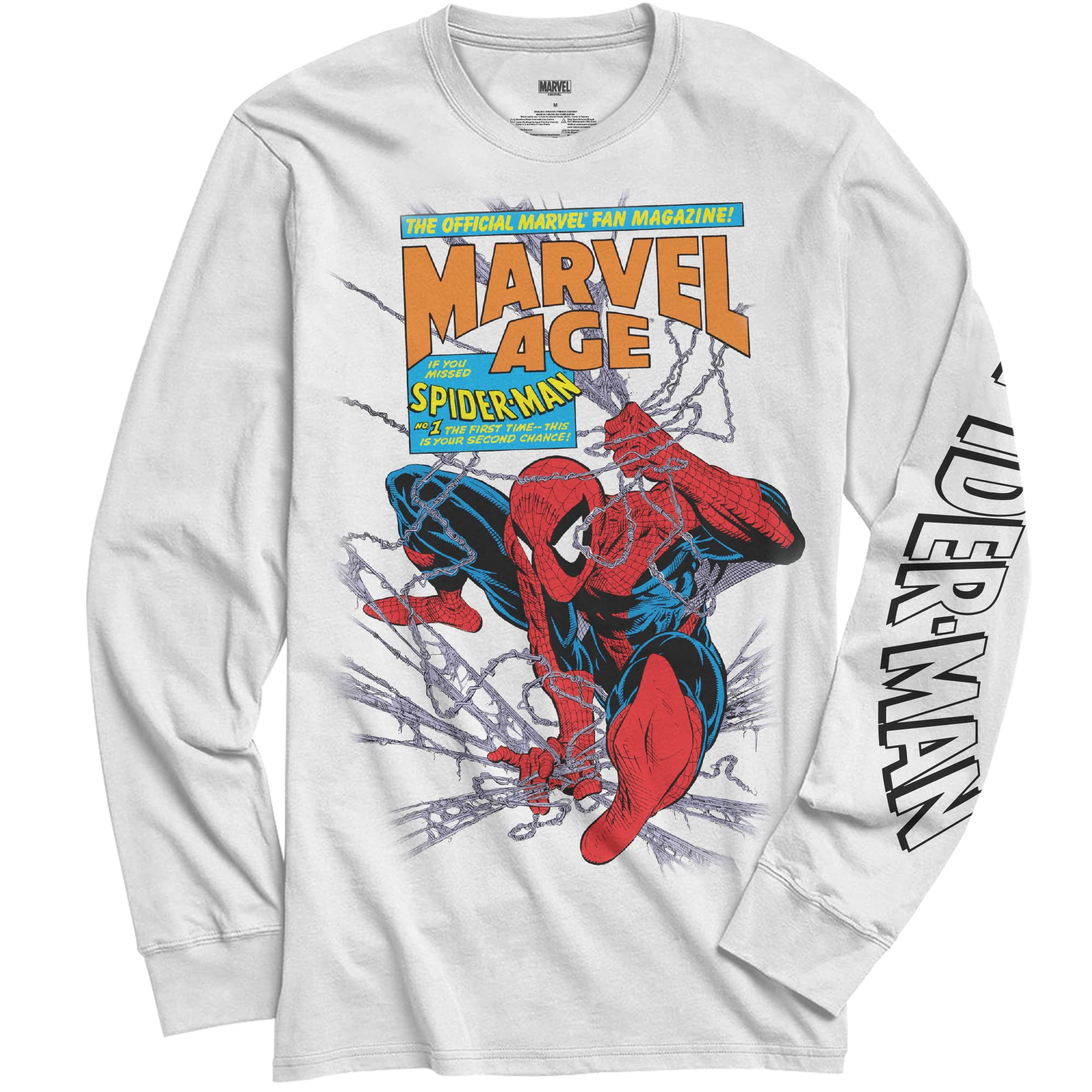 Marvel Spider-Man Age Long Sleeve Mens Adult T-Shirt