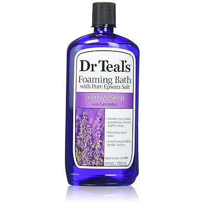 Dr. Teal's Foaming Bath, Lavender, 34 Fluid Ounce,Pack of 2